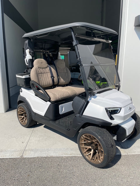 Atlas 2 Passenger Pearl White Golf Cart
