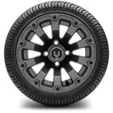 MODZ® 12" Bomber Matte Gunmetal Wheels and Street Tires Combo