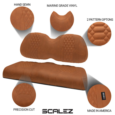 SCALEZ Club Car Precedent Seat Cover- Brown