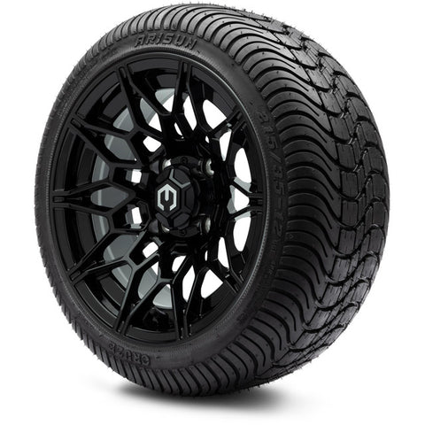 MODZ® 12" Galaxy Matte Black Wheels and Street Tires Combo