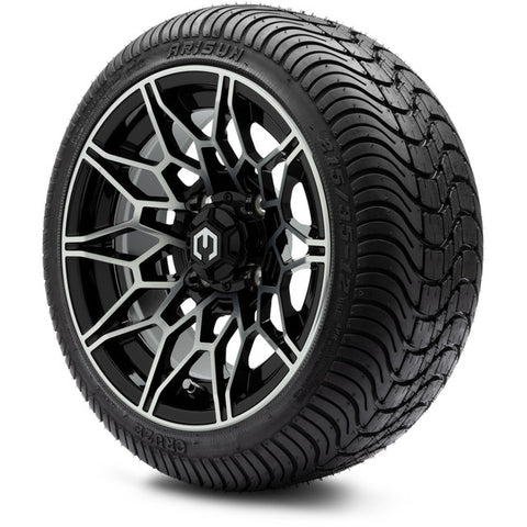 MODZ® 12" Galaxy Matte Black Wheels and Street Tires Combo
