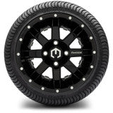 MODZ® 12" Assault Glossy Black with Ball Mill Wheels and Street Tires Combo
