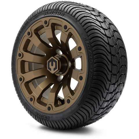 MODZ® 12" Bomber Matte Gunmetal Wheels and Street Tires Combo