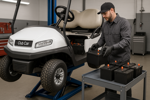make the golf cart a club car model