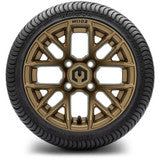 MODZ® 12" Matrix Matte Bronze Wheels and Street Tires Combo