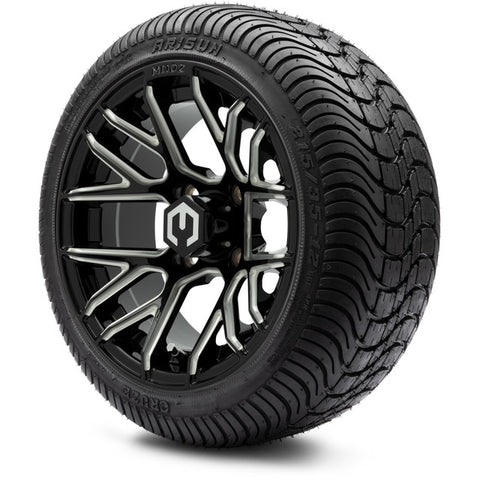 MODZ® 12" Matrix Matte Bronze Wheels and Street Tires Combo